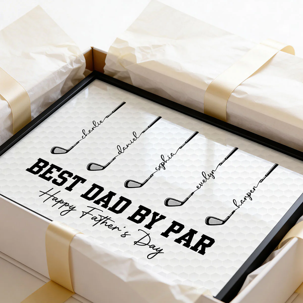 Golf Best Dad Grandpa By Par - Personalized Poster - Father's Day Gift For Dad, Grandpa - Image 6