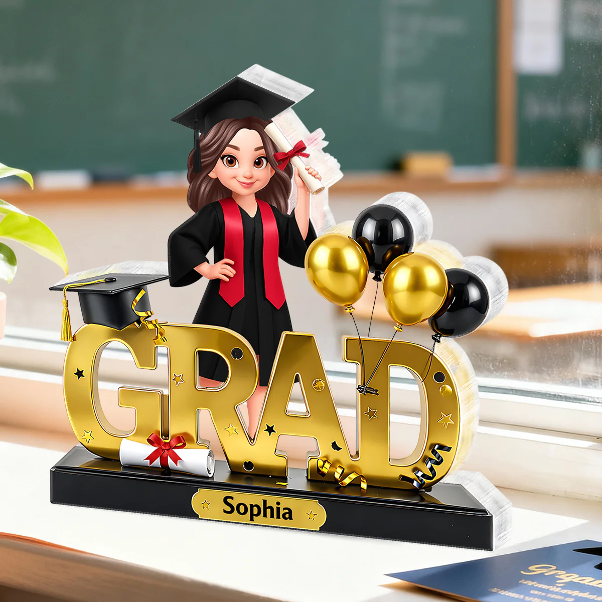 Grad Senior Class of 2026, 2027 - Personalized Acrylic Block Plaque - Heartfelt Gift for Daughter, Son, Grandkids - Image 2