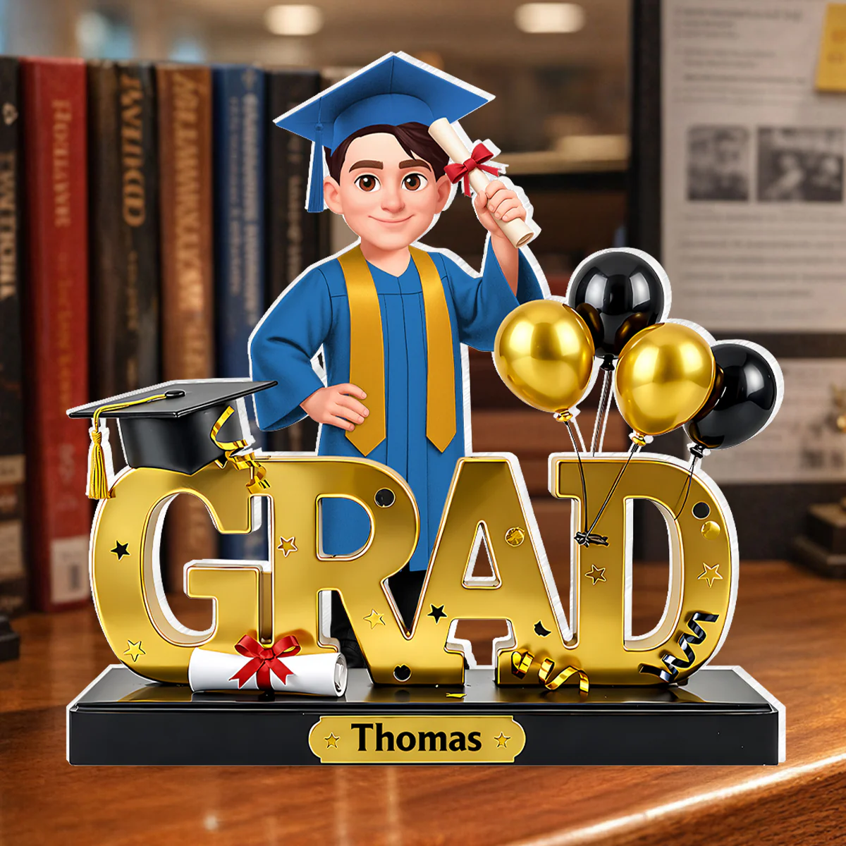 Grad Senior Class of 2026, 2027 - Personalized Acrylic Block Plaque - Heartfelt Gift for Daughter, Son, Grandkids - Image 3