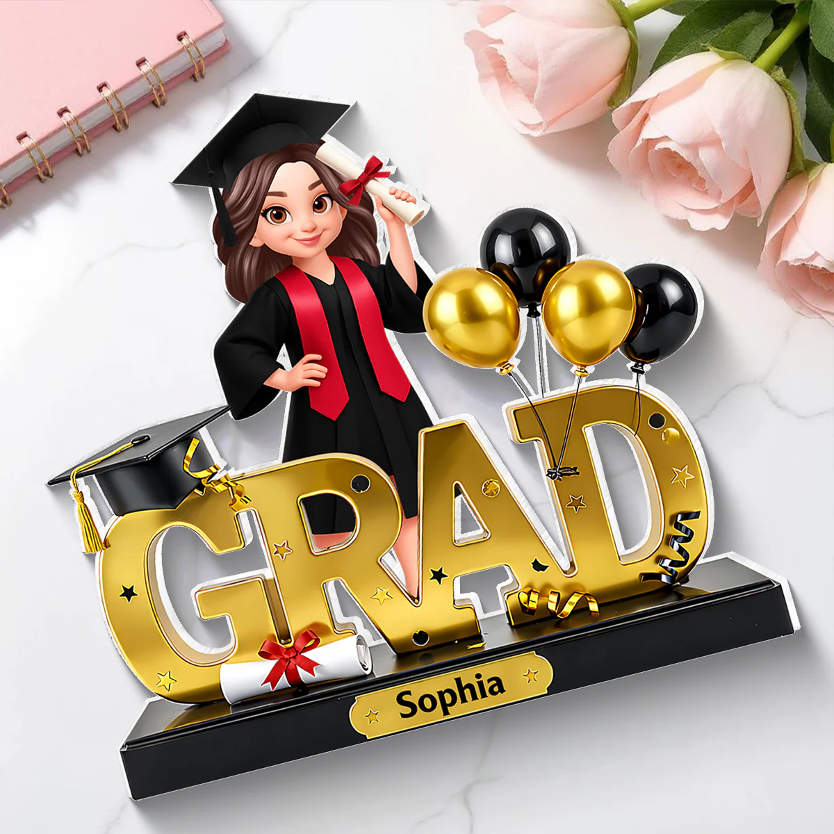 Grad Senior Class of 2026, 2027 - Personalized Acrylic Block Plaque - Heartfelt Gift for Daughter, Son, Grandkids - Image 4