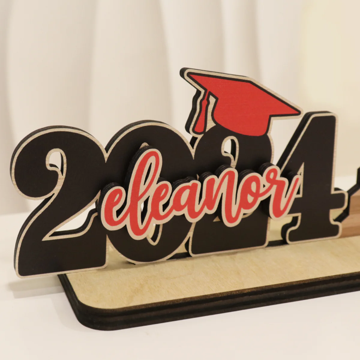Graduation Gift Graduate Senior Class Of 2024 Personalized Standing Wooden Plaque - Image 6