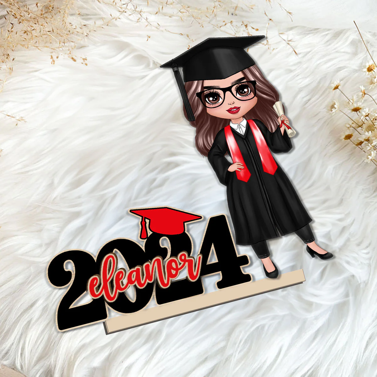 Graduation Gift Graduate Senior Class Of 2024 Personalized Standing Wooden Plaque - Image 8