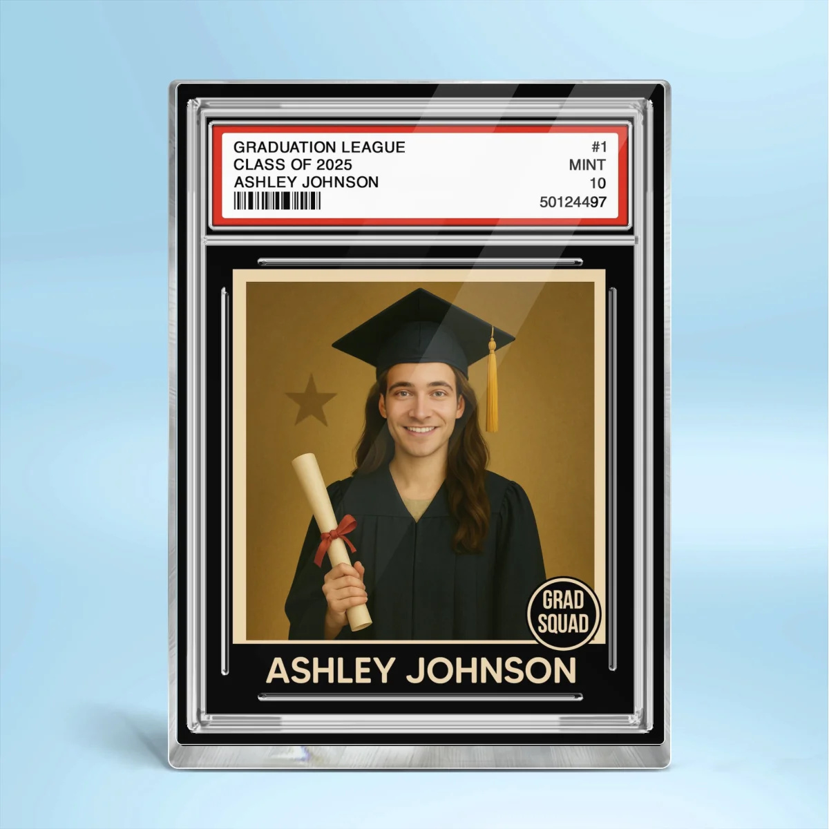Graduation Gift Graduate Trading Card Style Personalized Acrylic Block Plaque, Unique Keepsake, Graduation Gift - Image 15