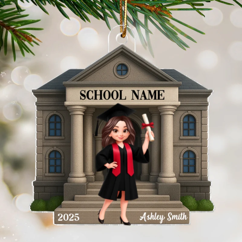 Graduation Keepsake 3D Effect - Personalized Acrylic Ornament - Graduation Christmas Gift - Image 9