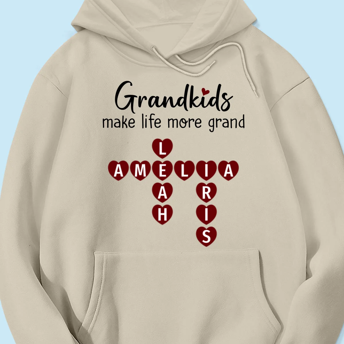 Grandkids Make Life Grand Heart Crossword Puzzle Personalized Shirt - Image 16