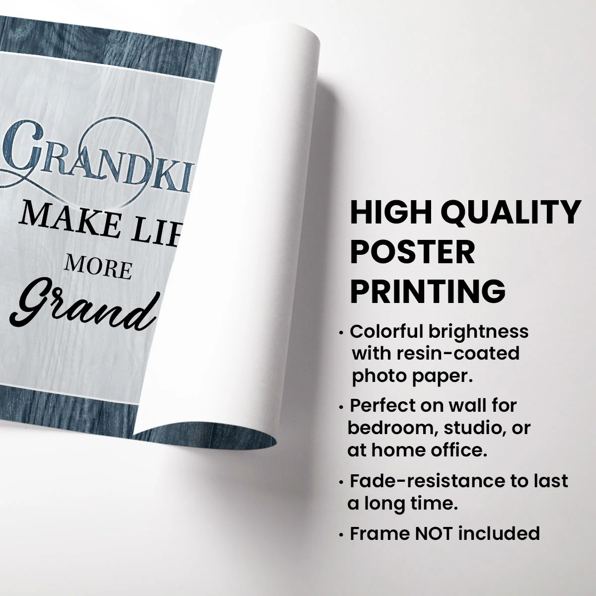 Grandkids Make Life More Grand Crossword Puzzle Art, Personalized Poster - Image 7
