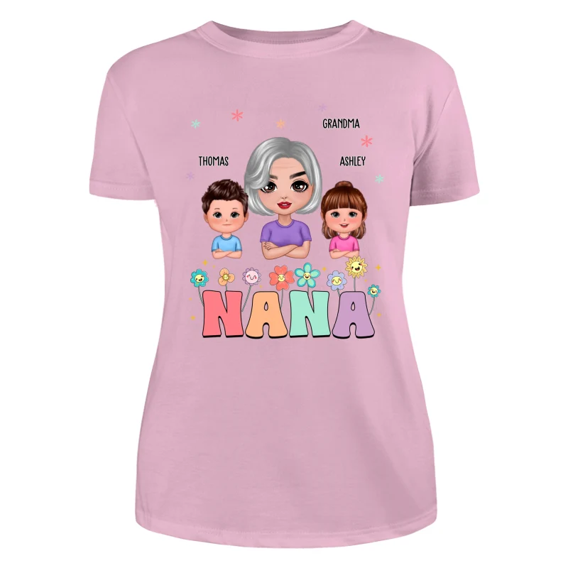 Grandma And Grandkids Personalized Shirt - Image 11