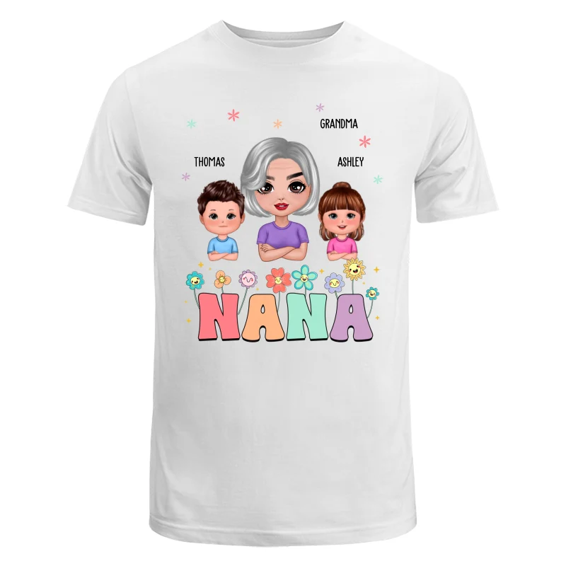 Grandma And Grandkids Personalized Shirt - Image 5