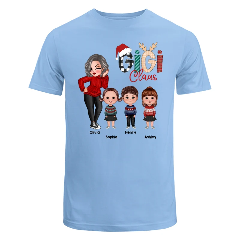Grandma Claus Christmas Pattern Personalized Shirt - Image 8