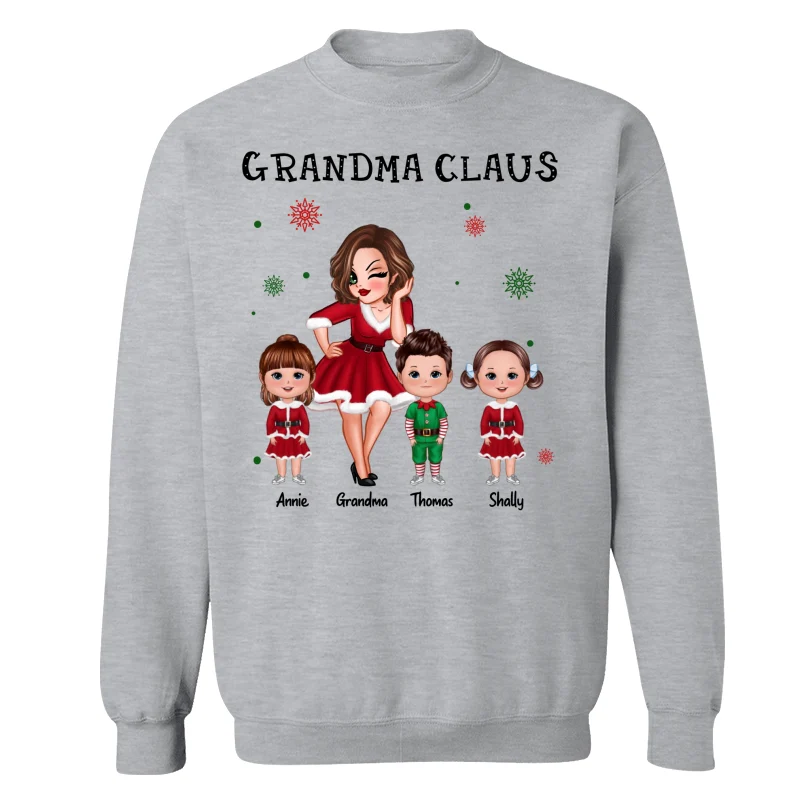 Grandma Claus Pretty Woman Christmas Personalized Shirt - Image 18