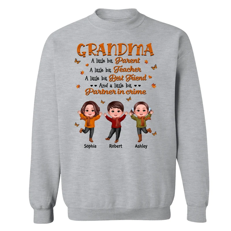 Grandma Fall Season Parent Teacher Best Friend Personalized Shirt - Image 18