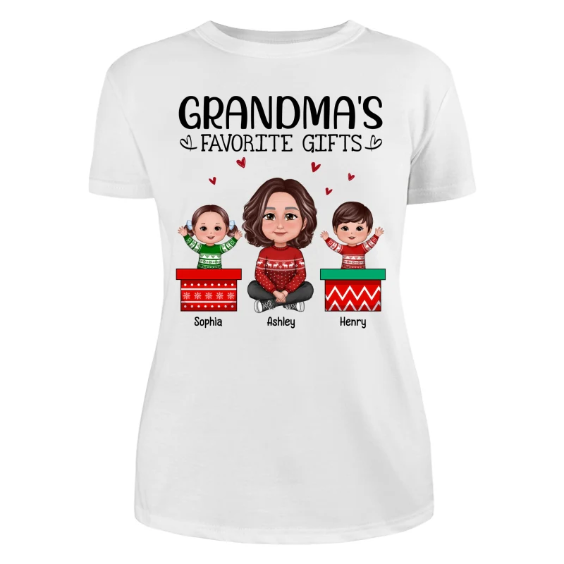 Grandma Favorite Gifts Happy Doll Kids In Personalized Shirt - Image 9