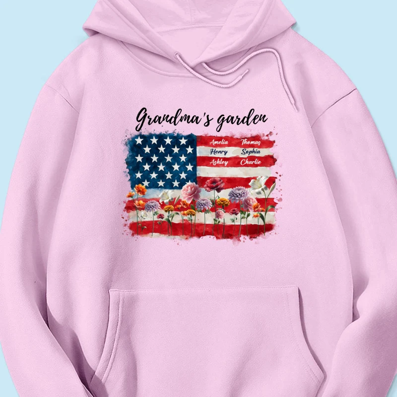 Grandma Garden Nation Flag Floral 4th Of July Personalized Shirt - Image 17