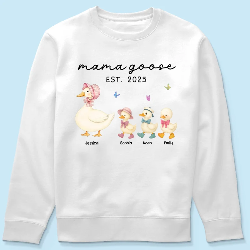 Grandma Goose Mama Goose And Kids Personalized Shirt, Gift - Image 21