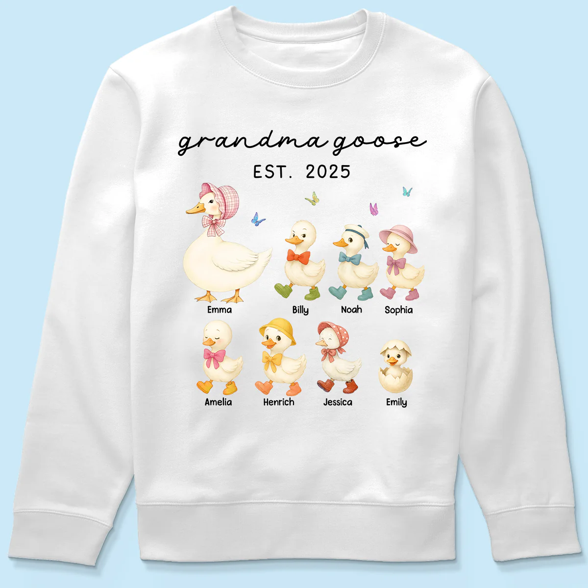 Grandma Goose Mama Goose And Kids Personalized Shirt, Gift - Image 8