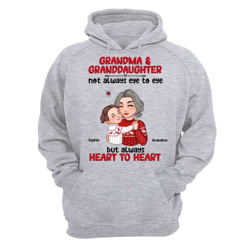 Grandma Granddaughter Grandson Always Heart To Heart Personalized Shirt - Image 14