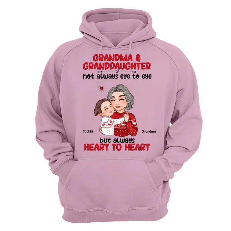 Grandma Granddaughter Grandson Always Heart To Heart Personalized Shirt - Image 15