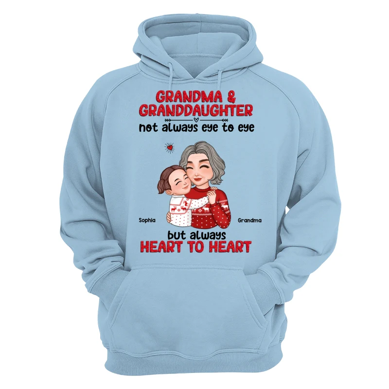 Grandma Granddaughter Grandson Always Heart To Heart Personalized Shirt - Image 16