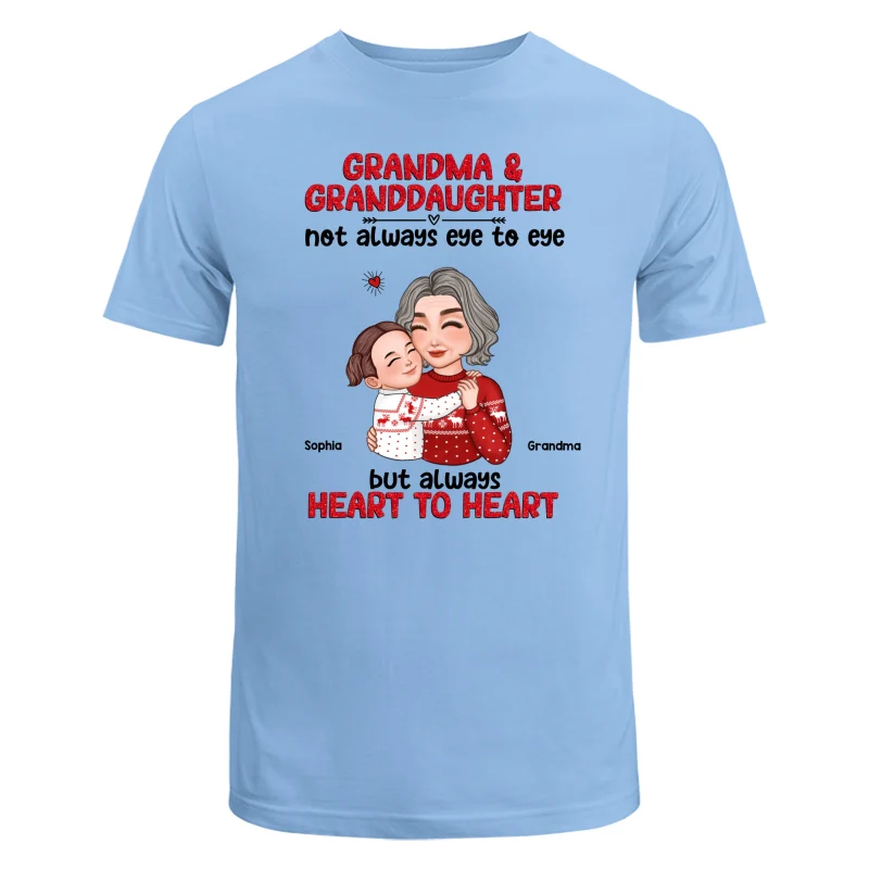 Grandma Granddaughter Grandson Always Heart To Heart Personalized Shirt - Image 8