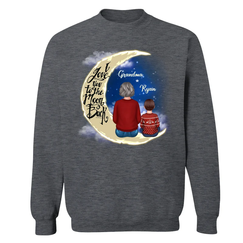Grandma Grandkids On Moon Personalized Shirt - Image 12