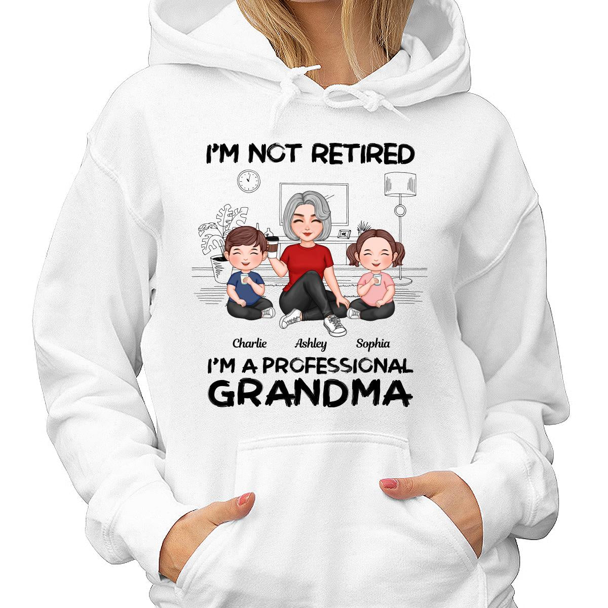I'm Not Retired I'm A Professional Grandma Personalized Shirt, 2025 Mother's Day, Retirement Gift For Grandma - Image 5