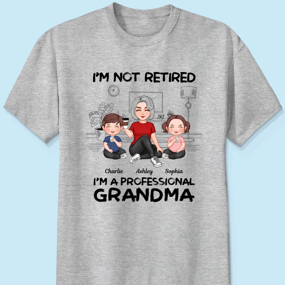 I'm Not Retired I'm A Professional Grandma Personalized Shirt, 2025 Mother's Day, Retirement Gift For Grandma - Image 9