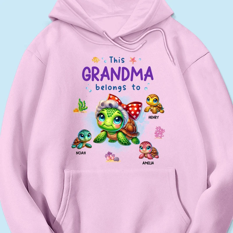 Grandma Grandkids Turtle Personalized Shirt, Gift for Grandmas - Image 21