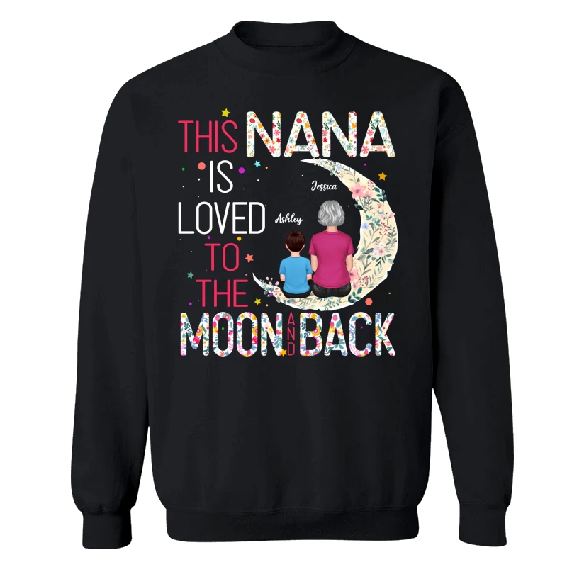 Grandma Is Loved To The Moon And Back Personalized Shirt - Image 14