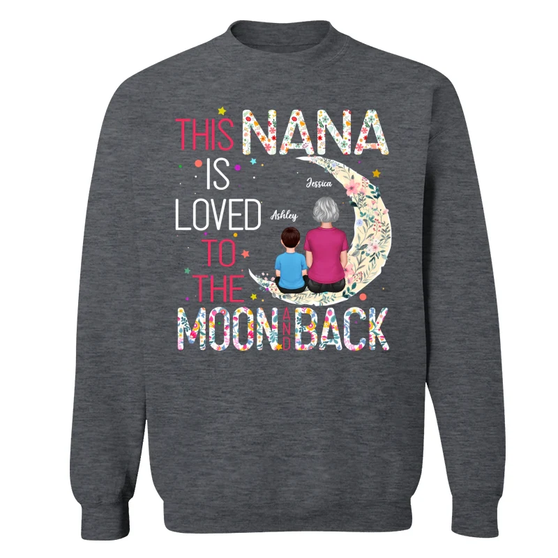 Grandma Is Loved To The Moon And Back Personalized Shirt - Image 16