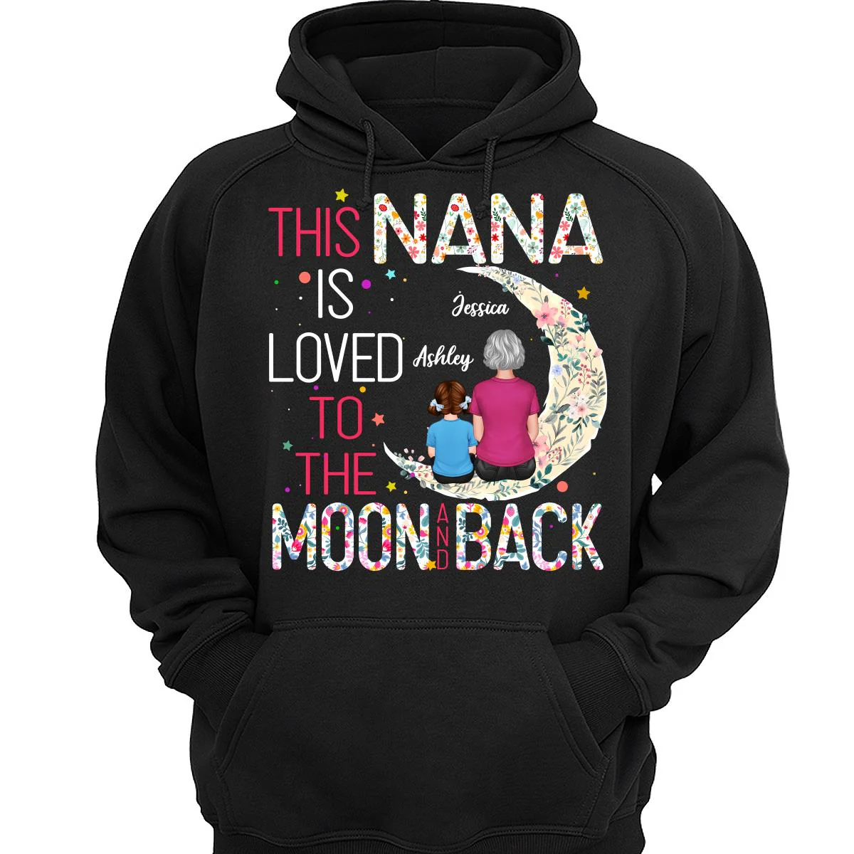 Grandma Is Loved To The Moon And Back Personalized Shirt - Image 3