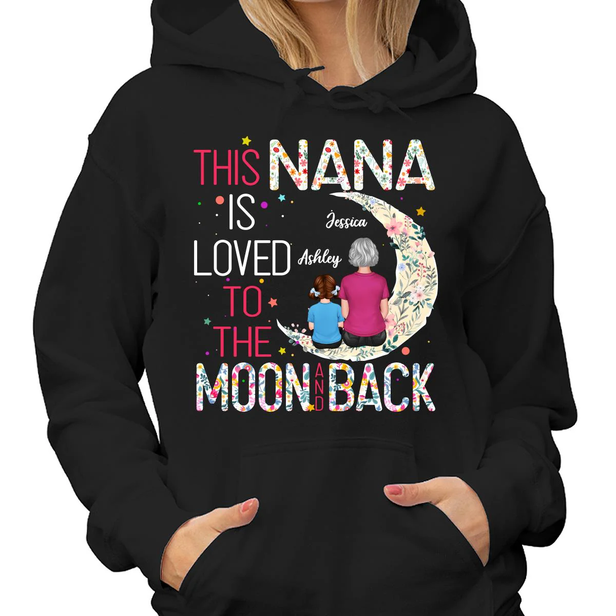 Grandma Is Loved To The Moon And Back Personalized Shirt - Image 4