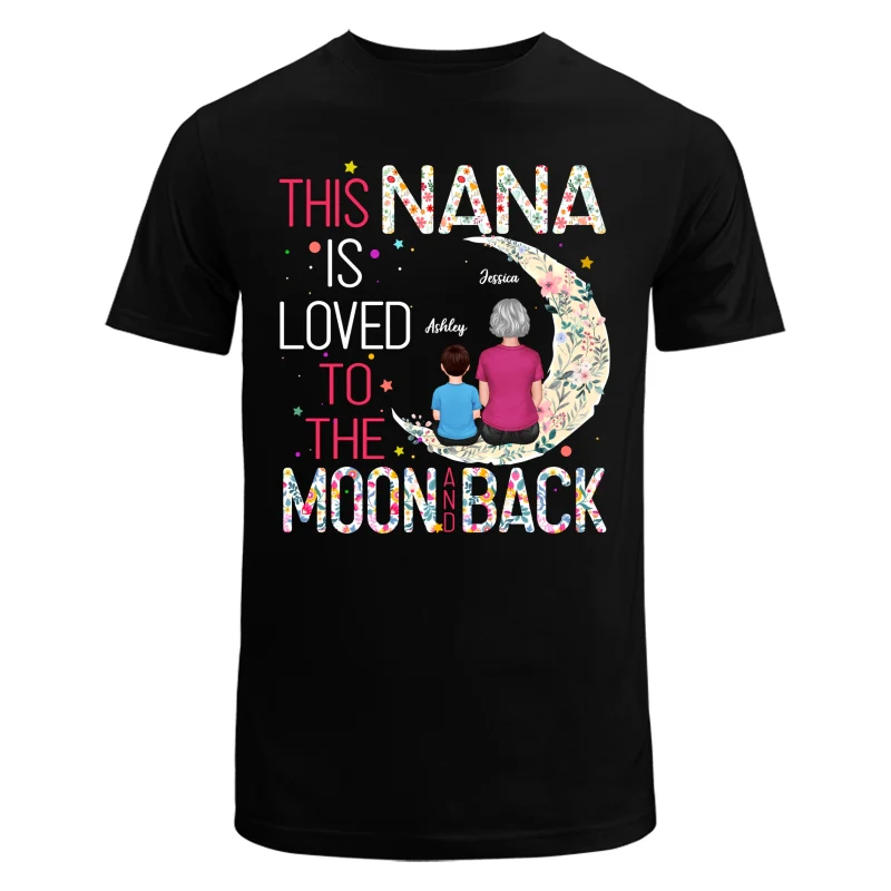 Grandma Is Loved To The Moon And Back Personalized Shirt - Image 5