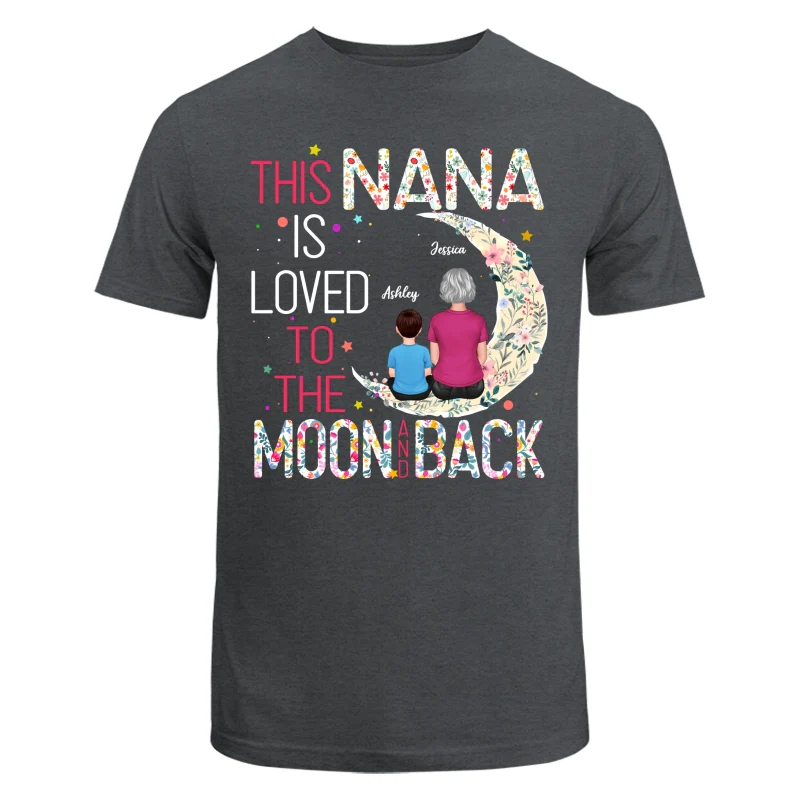 Grandma Is Loved To The Moon And Back Personalized Shirt - Image 7