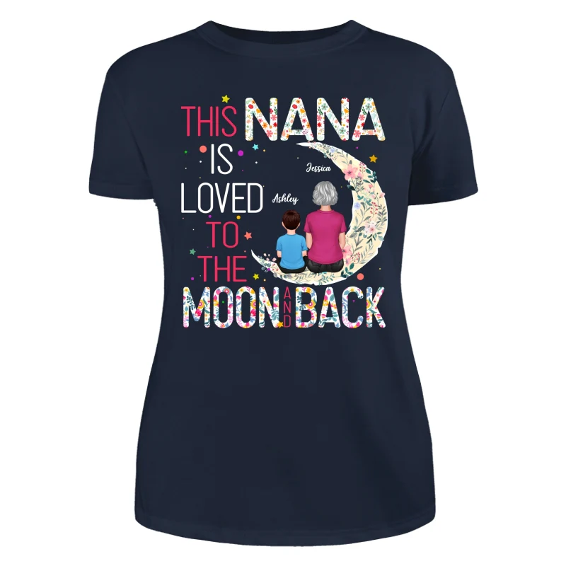 Grandma Is Loved To The Moon And Back Personalized Shirt - Image 9