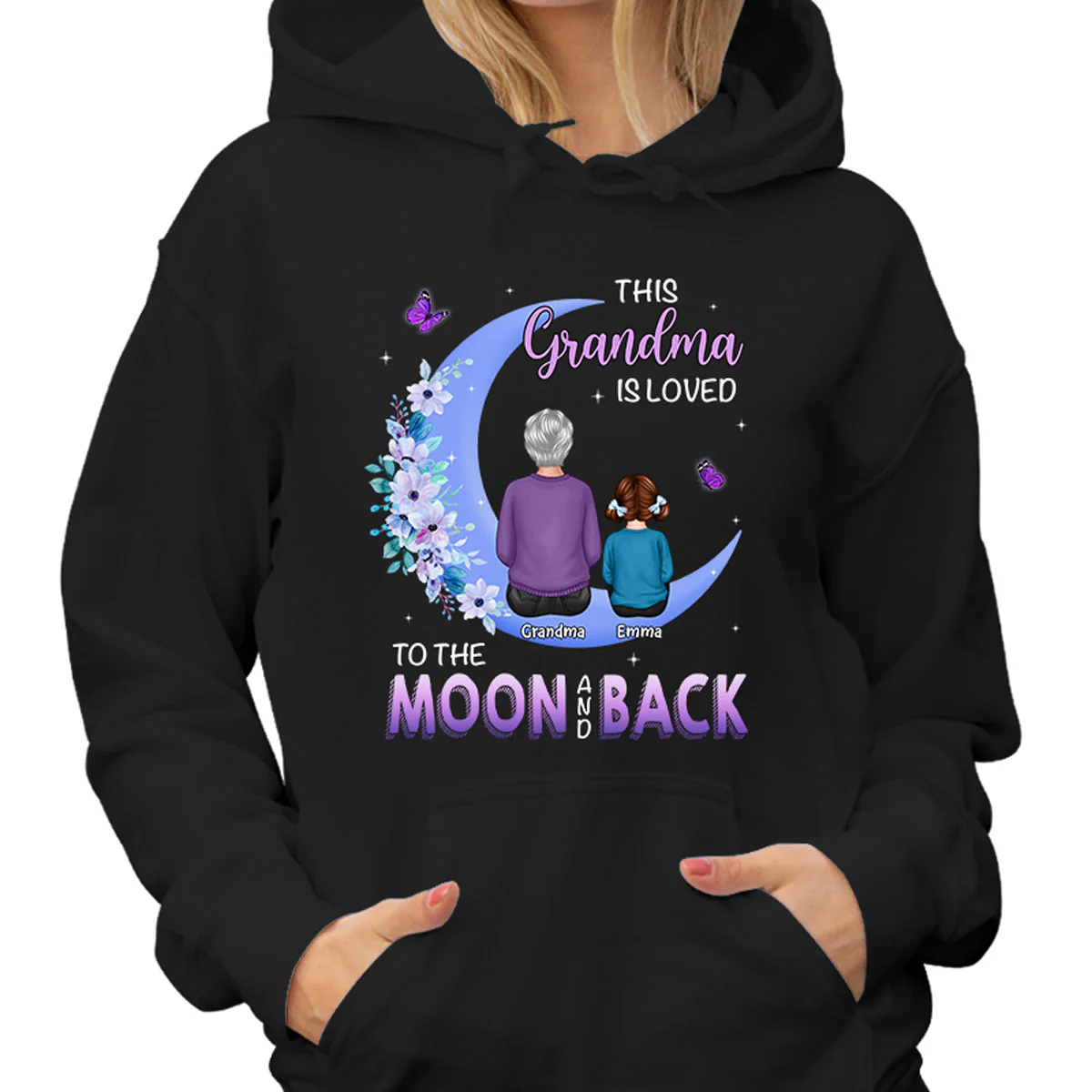 Grandma Is Loved To The Moon Personalized Shirt - Image 4