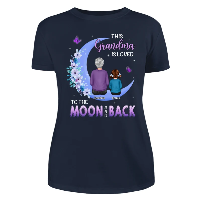 Grandma Is Loved To The Moon Personalized Shirt - Image 9