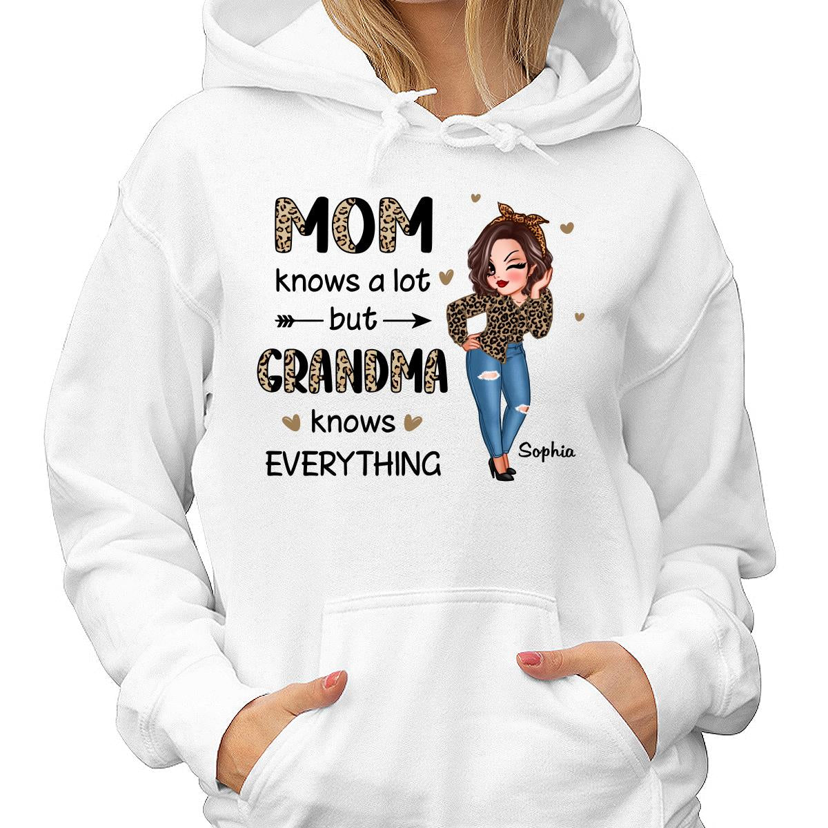 Grandma Knows Everything Personalized Shirt - Image 4