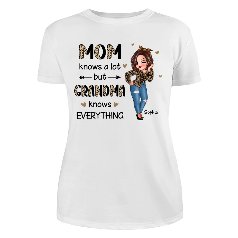 Grandma Knows Everything Personalized Shirt - Image 9