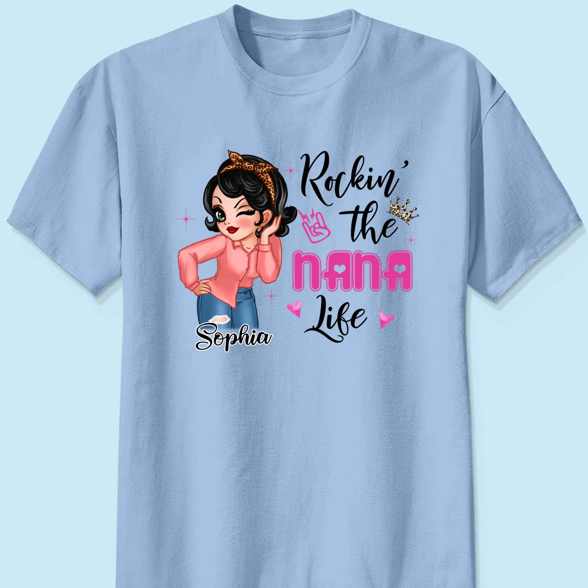 Grandma Life Sassy Girl Personalized Shirt - Image 10