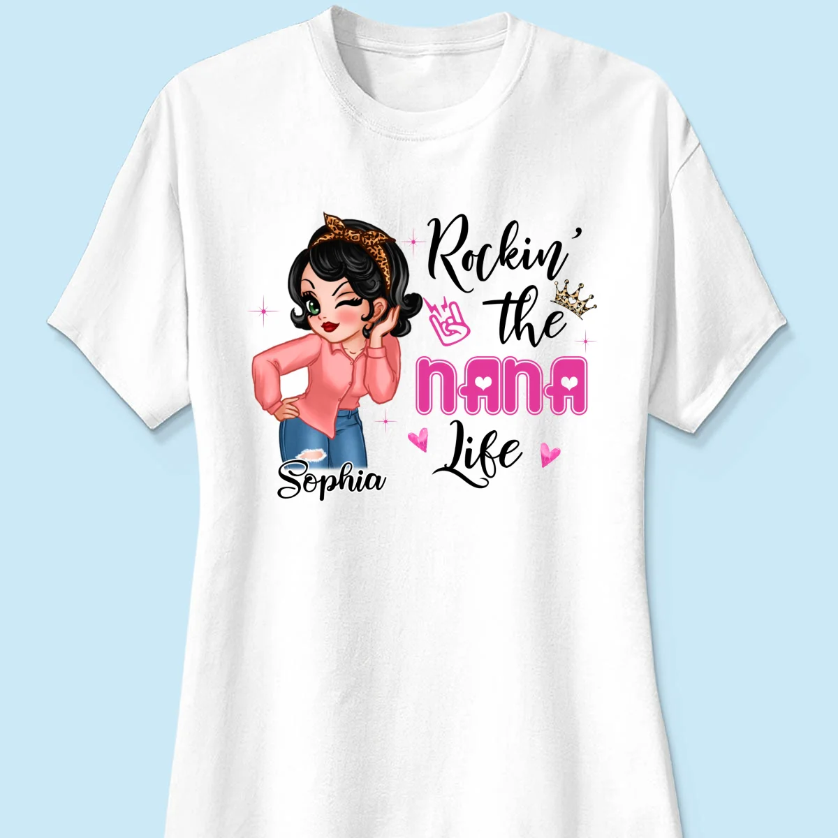 Grandma Life Sassy Girl Personalized Shirt - Image 11