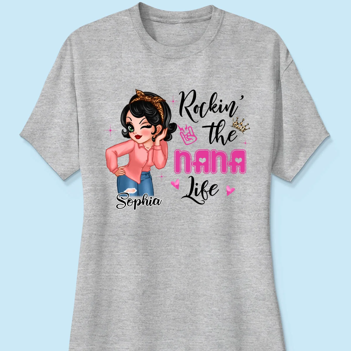 Grandma Life Sassy Girl Personalized Shirt - Image 12
