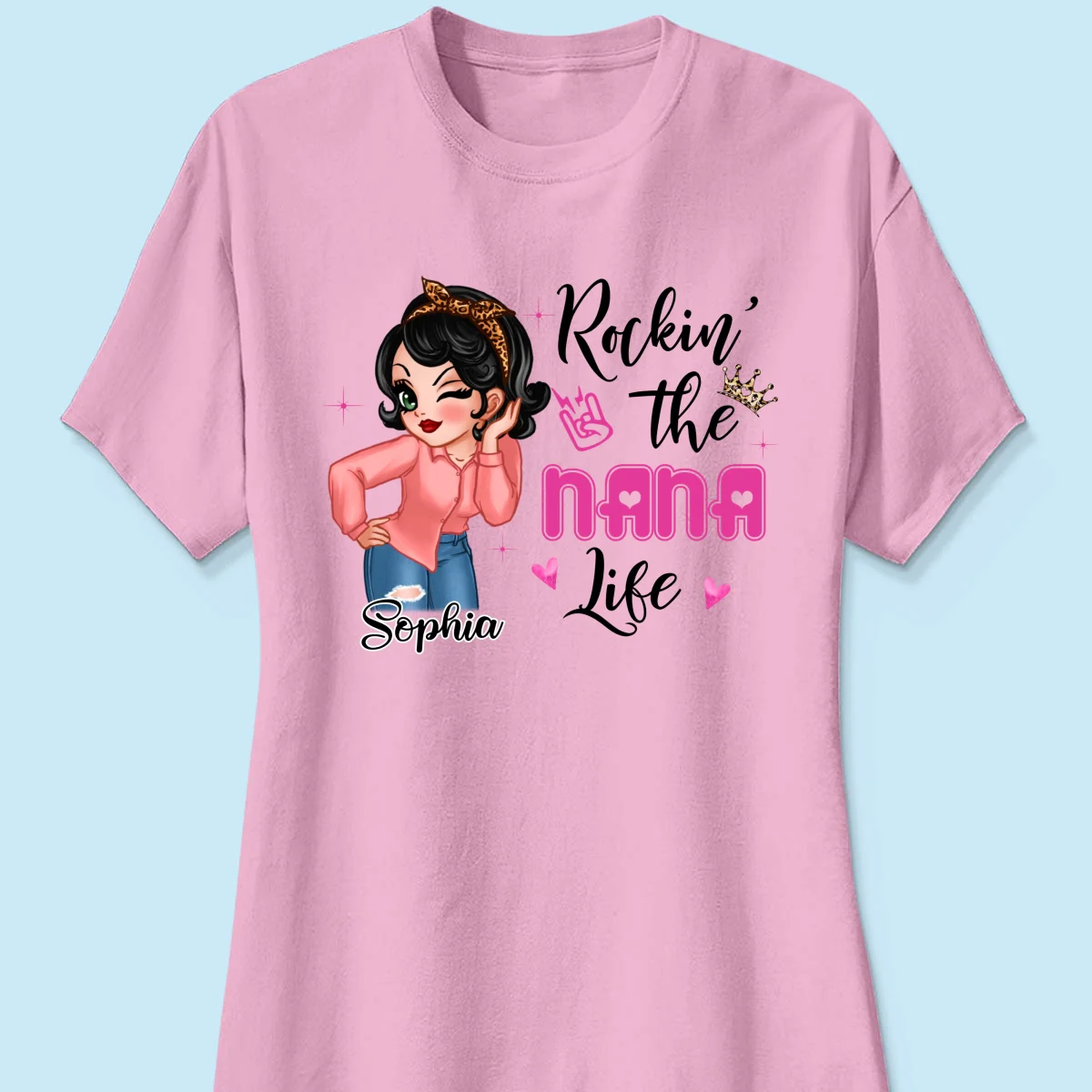 Grandma Life Sassy Girl Personalized Shirt - Image 13