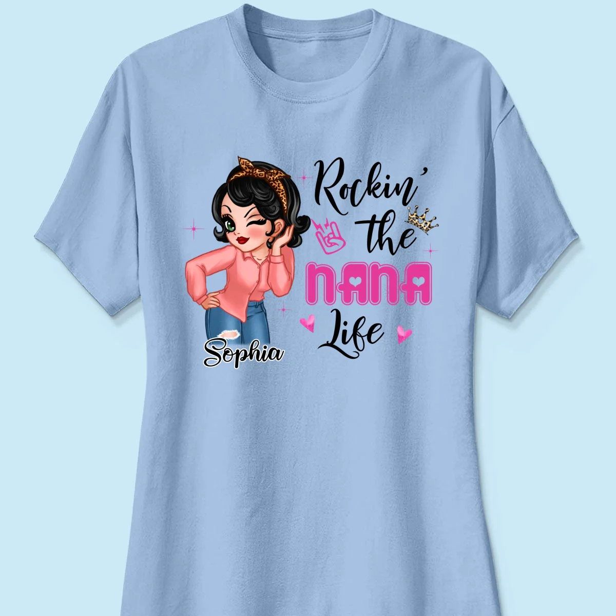 Grandma Life Sassy Girl Personalized Shirt - Image 14