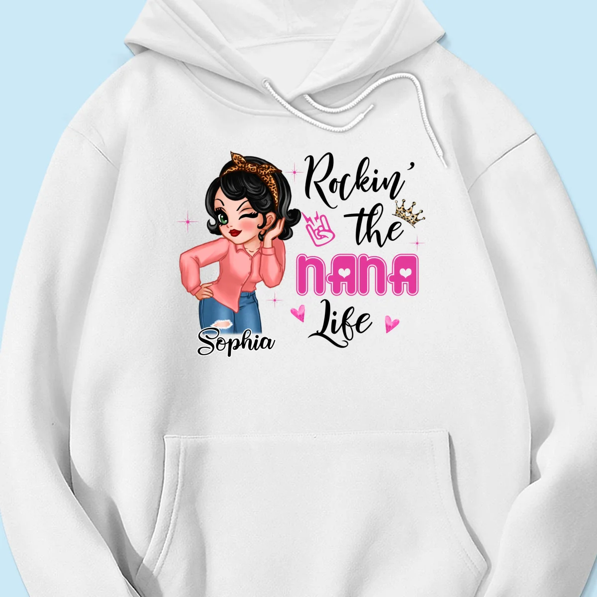 Grandma Life Sassy Girl Personalized Shirt - Image 15