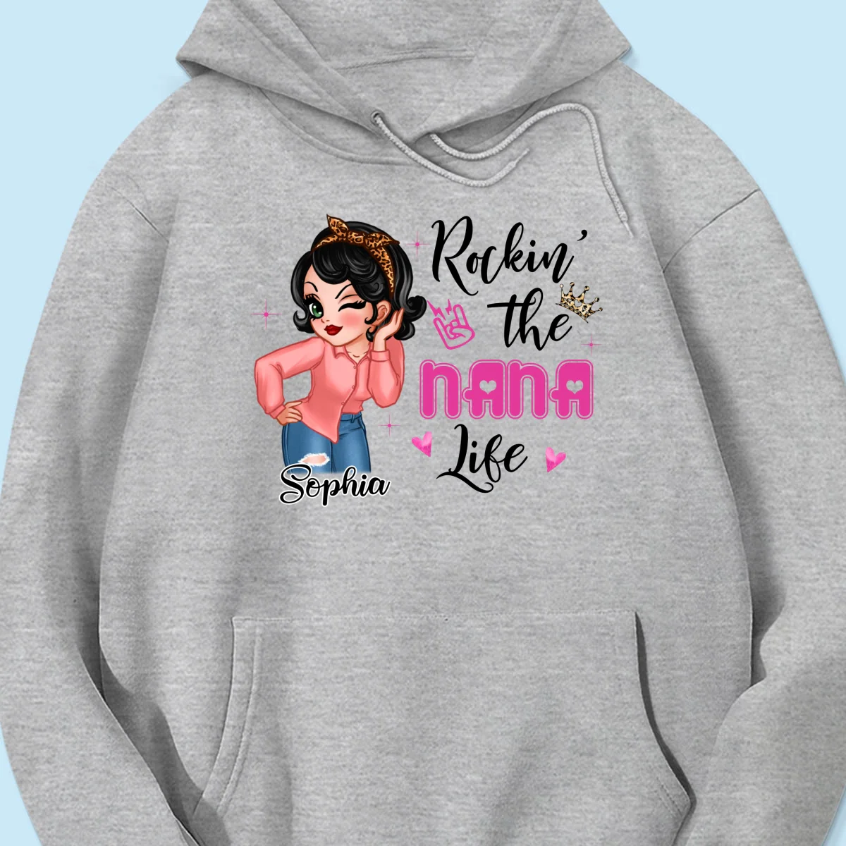Grandma Life Sassy Girl Personalized Shirt - Image 16