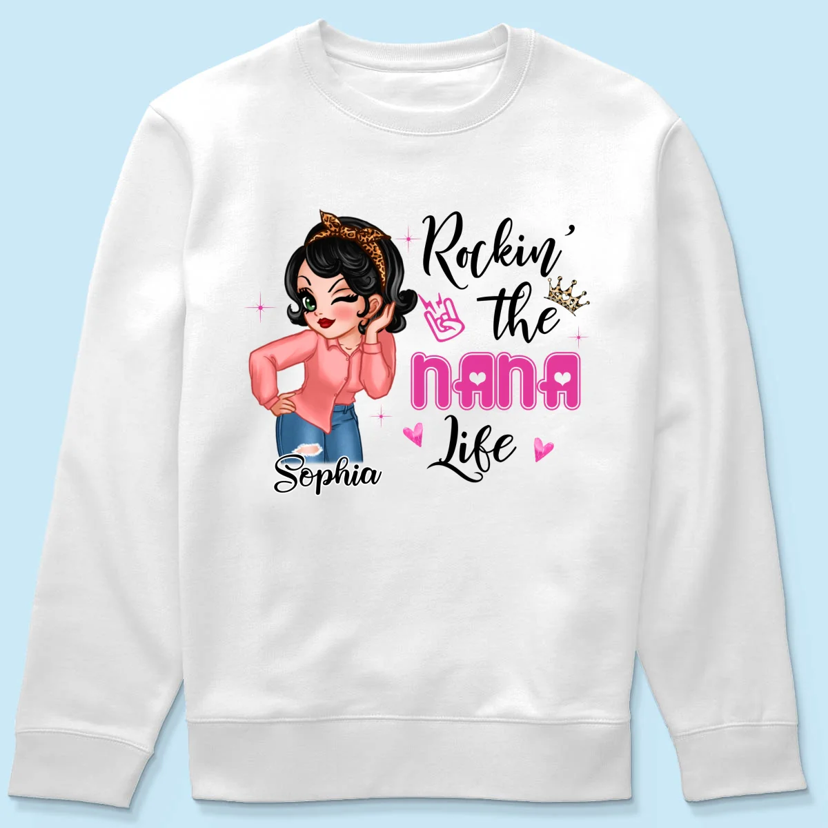 Grandma Life Sassy Girl Personalized Shirt - Image 19