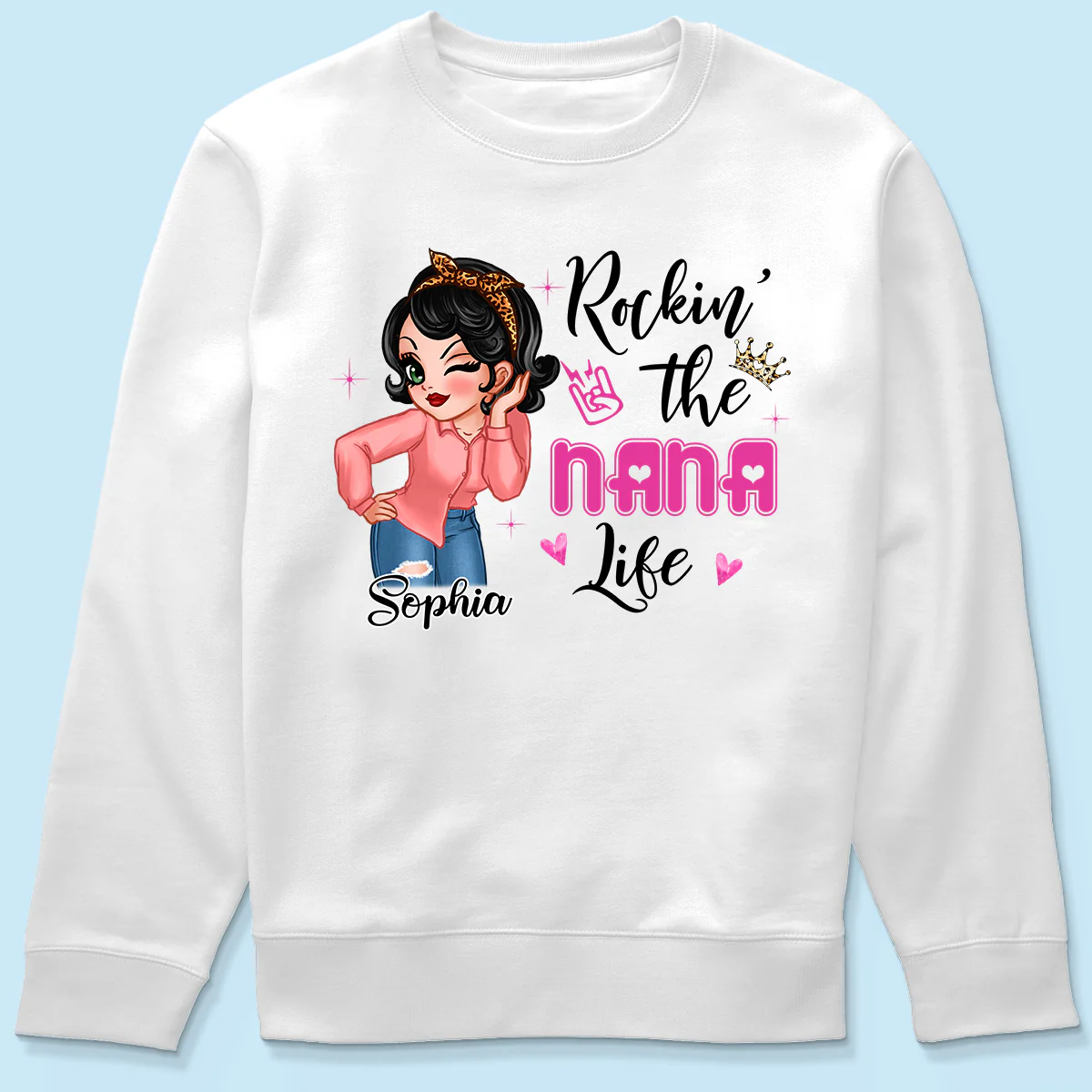 Grandma Life Sassy Girl Personalized Shirt - Image 6