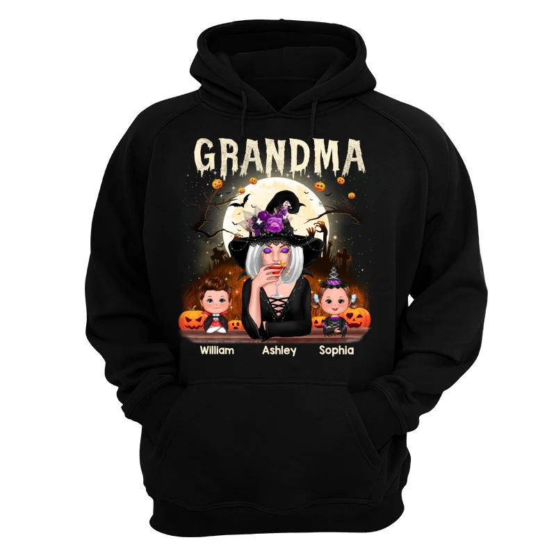 Grandma Mom And Kids Halloween Night Personalized Shirt - Image 13