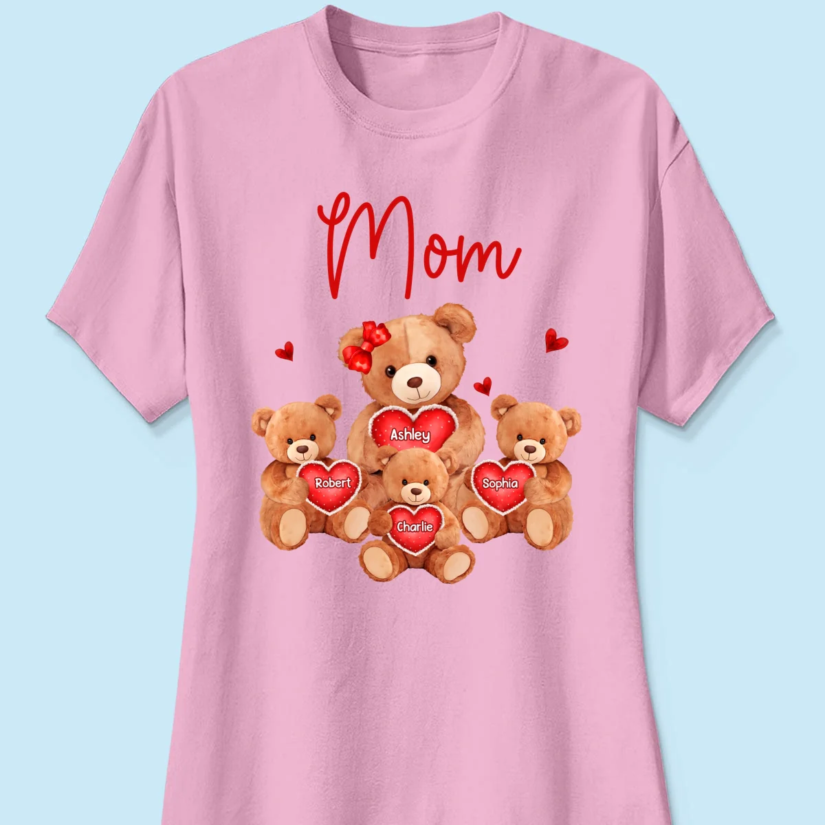 Grandma Mom Auntie Bear Personalized Shirt - Image 13