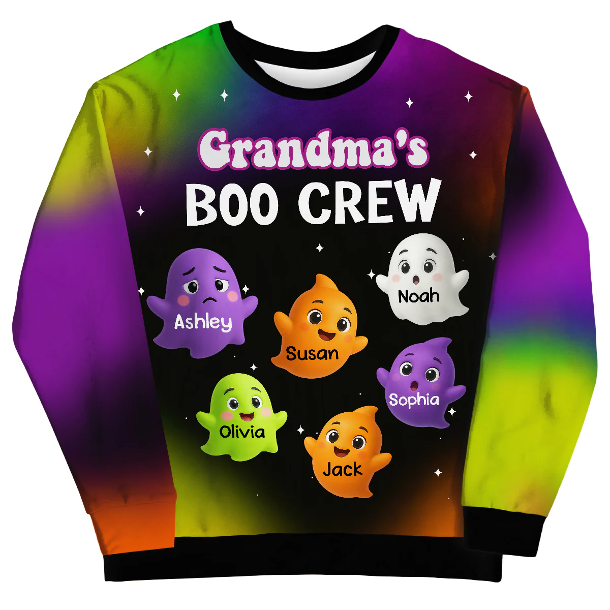 Grandma Mom Boo Crew Personalized 3D Sweatshirt, Halloween Gift for Grandma - Image 7